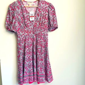 Michael Kors V - Neck Floral Dress (New)